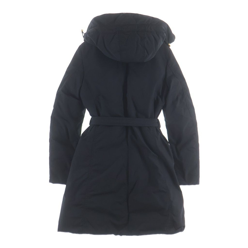 Moncler Poitiers Down Jacket Long Coat Black — view 2