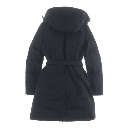 Moncler Poitiers Down Jacket Long Coat Black — view 2