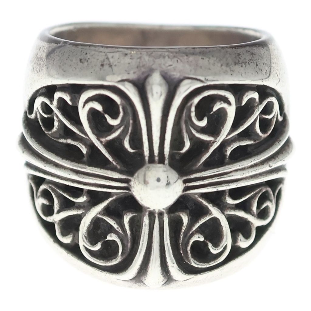 Chrome Hearts Classic Oval Cross Ring Silver — view 5