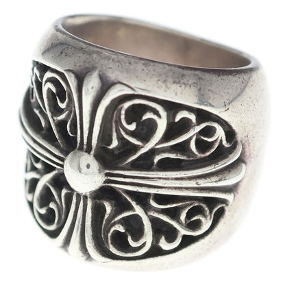 Chrome Hearts Classic Oval Cross Ring Silver
