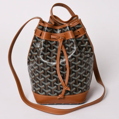 Goyard Petit Flot Bucket Bag Brown Calfskin