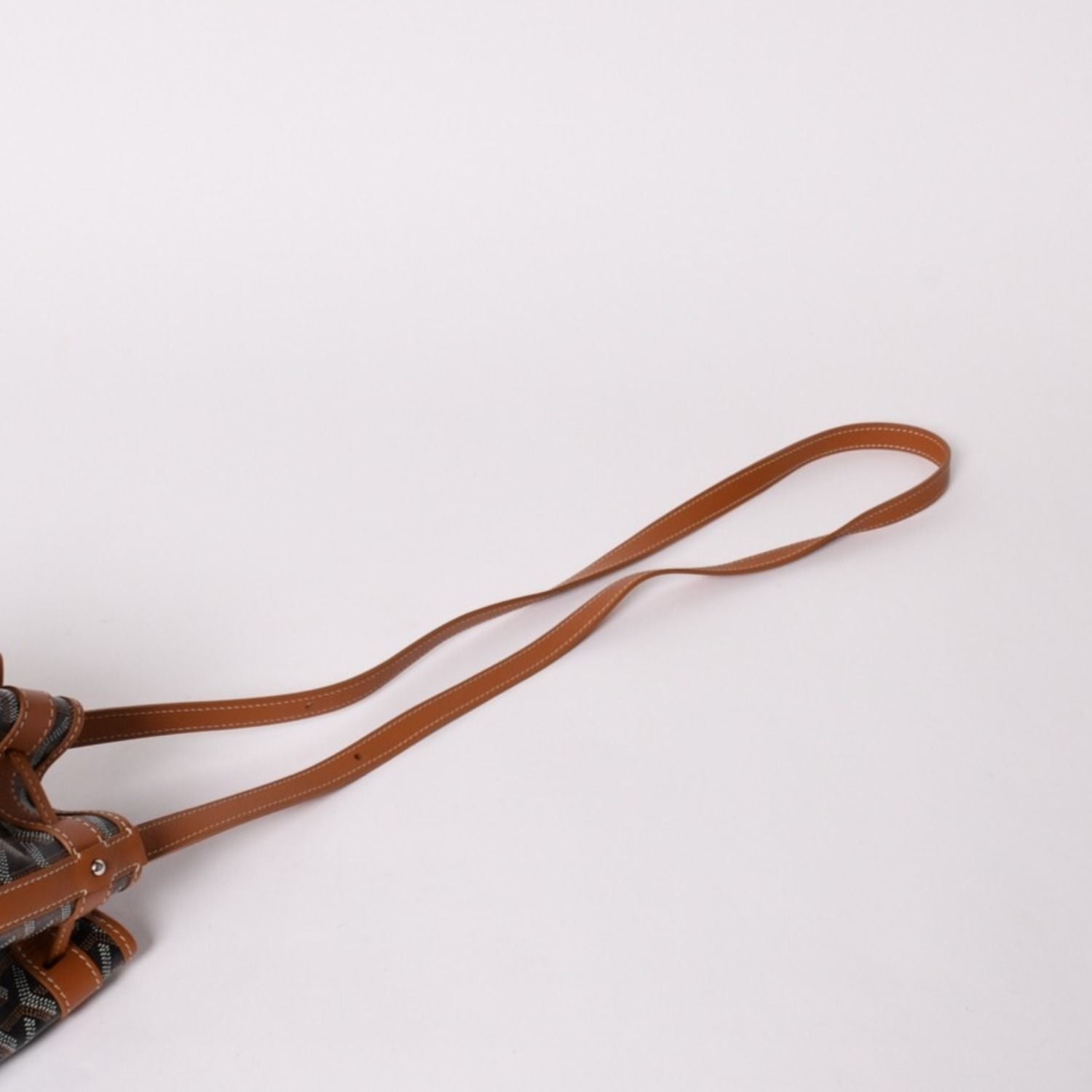 Goyard Petit Flot Bucket Bag Brown Calfskin — view 8