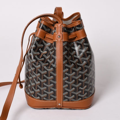 Goyard Petit Flot Bucket Bag Brown Calfskin — view 4