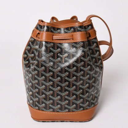 Goyard Petit Flot Bucket Bag Brown Calfskin — view 2