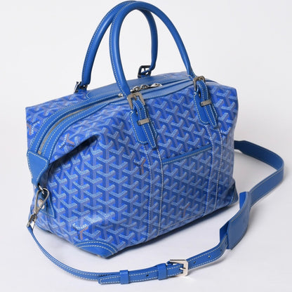 Goyard Bowling 45 2-Way Bag Leather Blue — view 3
