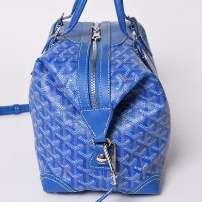 Goyard Bowling 45 2-Way Bag Leather Blue — view 4