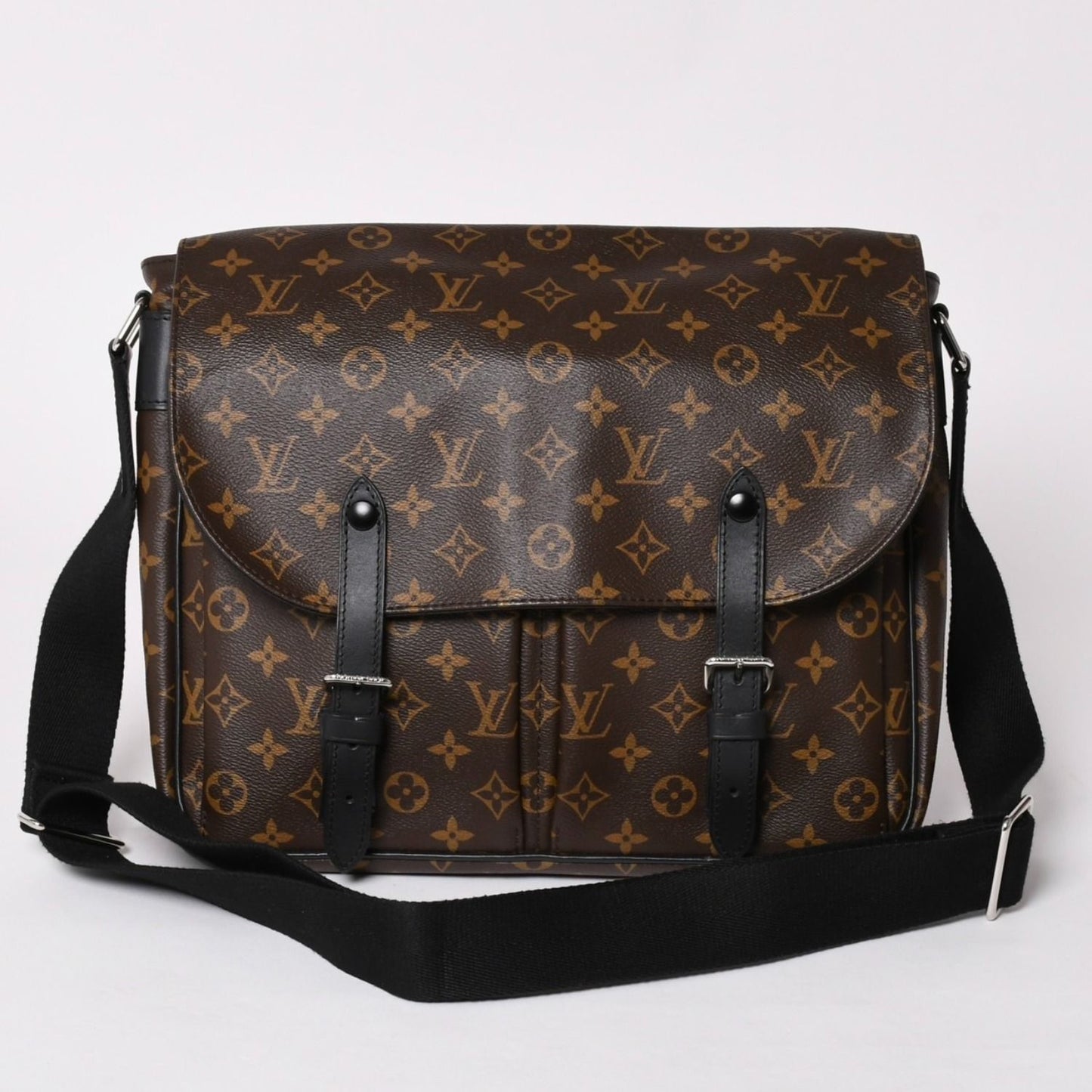 Louis Vuitton Christopher Messenger Bag Monogram Macassar Leather Brown