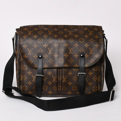 Louis Vuitton Christopher Messenger Bag Monogram Macassar Leather Brown