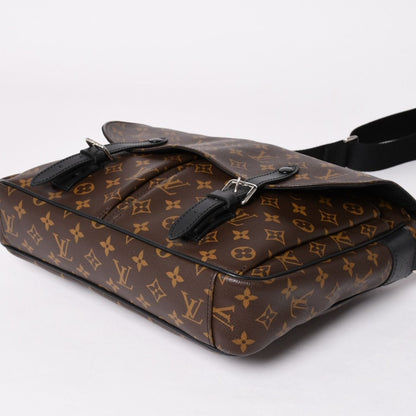 Louis Vuitton Christopher Messenger Bag Monogram Macassar Leather Brown — view 8