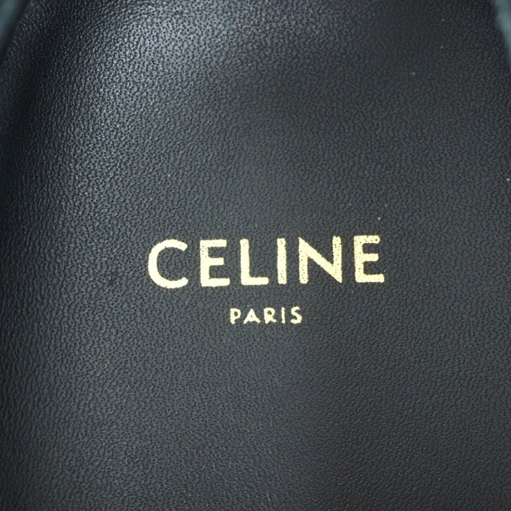Celine Canvas Slip Ons Black Slipper — view 6