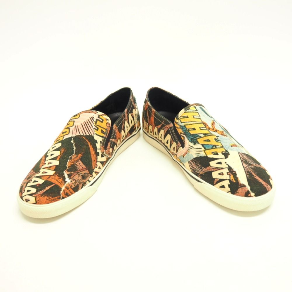 Celine Canvas Slip Ons Black Slipper — view 3
