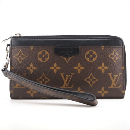 Louis Vuitton Zippy Dragonne Monogram Macassar Leather Wallet Brown