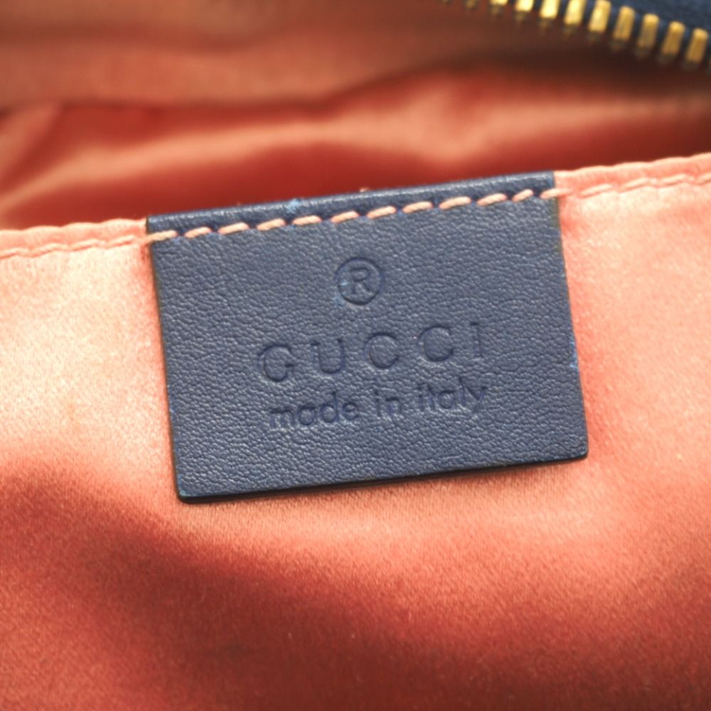 Gucci GG Marmont Velour Shoulder Bag Blue — view 7