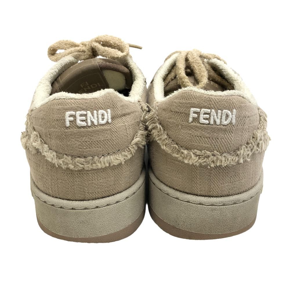 Fendi Match Fabric Sneakers Beige — view 4