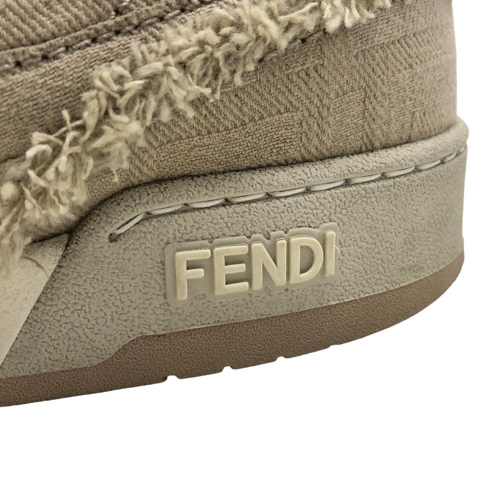Fendi Match Fabric Sneakers Beige — view 8