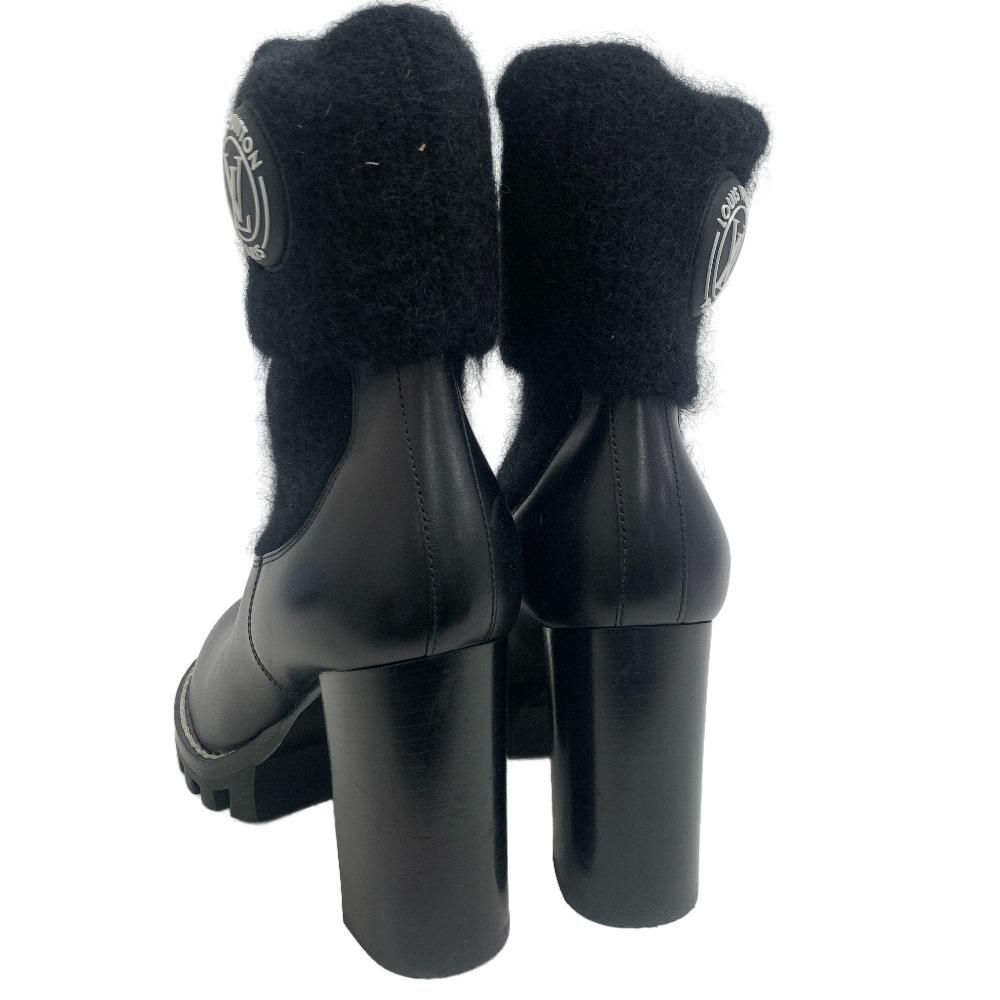 Louis Vuitton LV Bob Line Leather Boots Black — view 5
