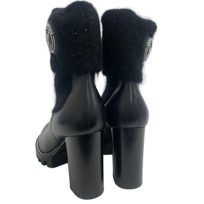Louis Vuitton LV Bob Line Leather Boots Black — view 5