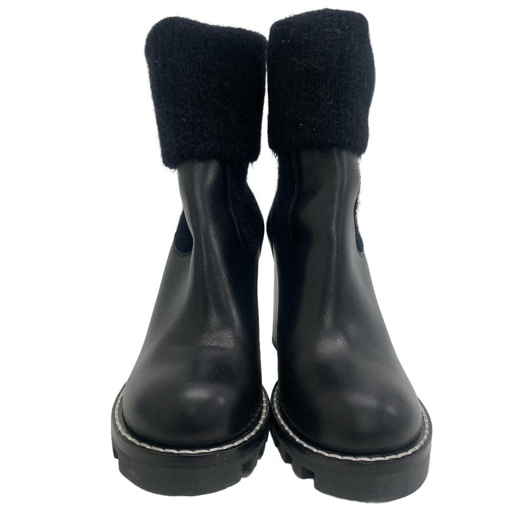 Louis Vuitton LV Bob Line Leather Boots Black — view 2