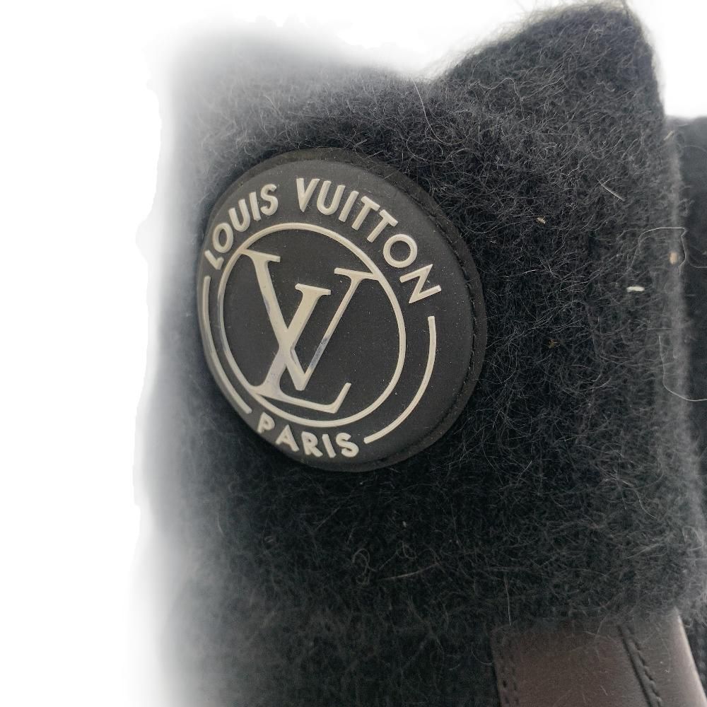 Louis Vuitton LV Bob Line Leather Boots Black — view 7