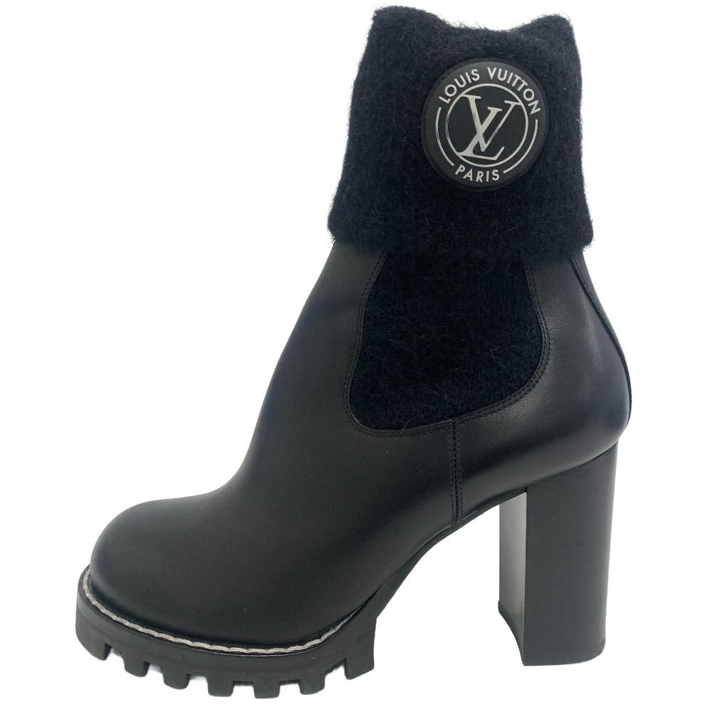 Louis Vuitton LV Bob Line Leather Boots Black