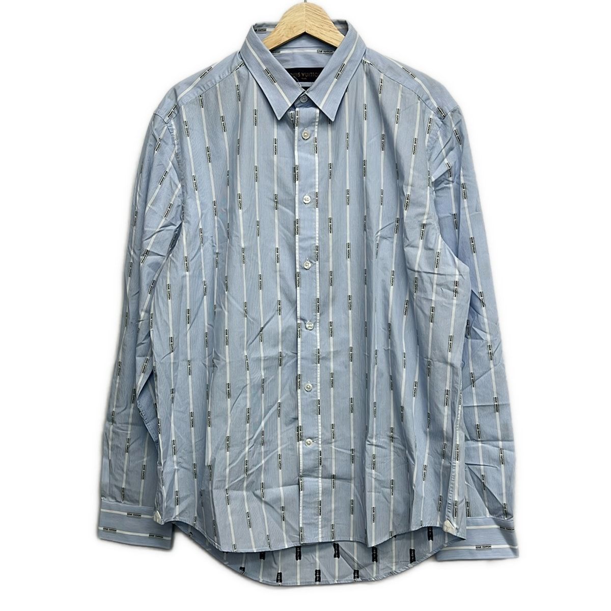 Louis Vuitton Long Sleeve Shirt XL Blue White