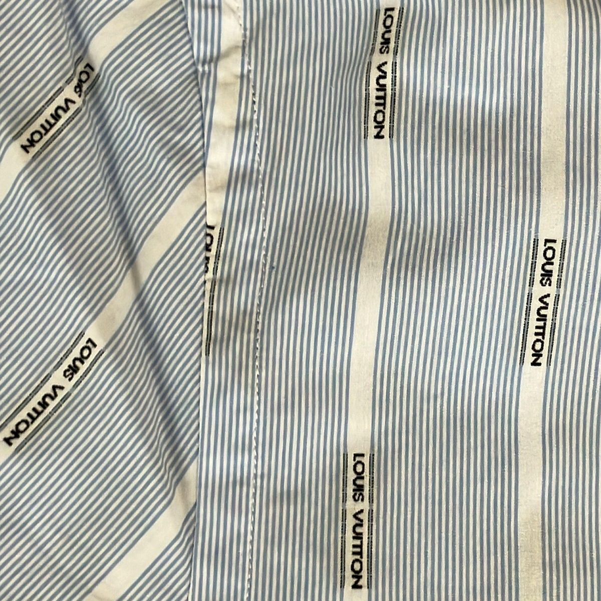 Louis Vuitton Long Sleeve Shirt XL Blue White — view 6