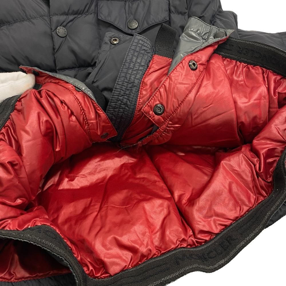 Moncler Eggstock Nylon Down Jacket Navy — view 7