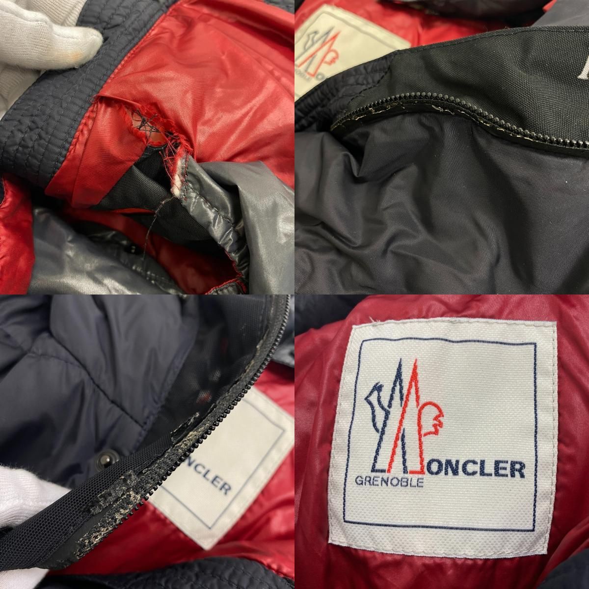 Moncler Eggstock Nylon Down Jacket Navy — view 8