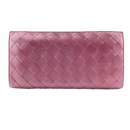 Bottega Veneta Zip Around Maxi Intrecciato Leather Wallet