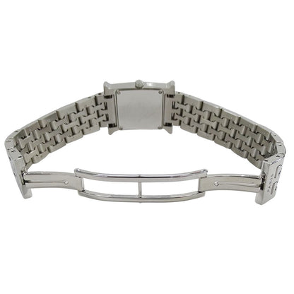 Hermes Watch Diamond Shell Quartz Stainless Steel Silver Polished — view 4