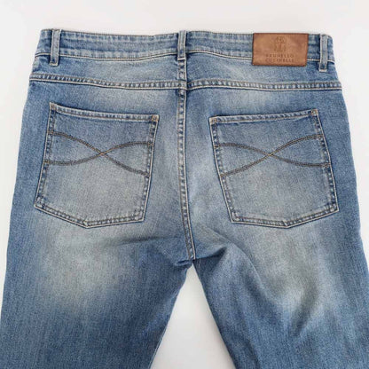 Brunello Cucinelli Ten Jeans Pants Denim Skinny 48 — view 4