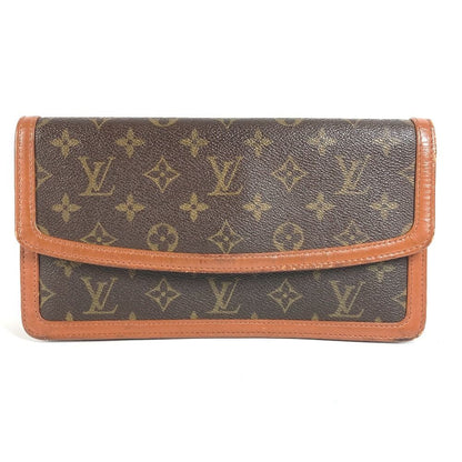 Louis Vuitton Clutch Pochette Dam PM Monogram Canvas Brown