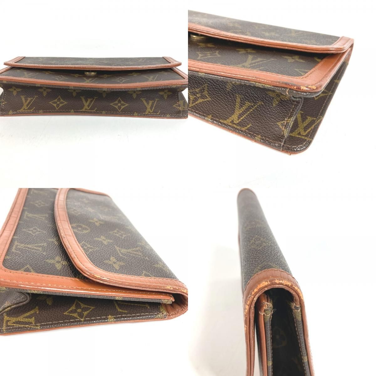 Louis Vuitton Clutch Pochette Dam PM Monogram Canvas Brown — view 7
