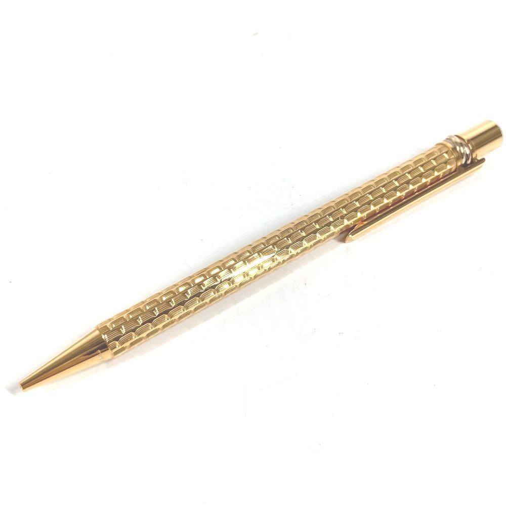 Cartier Ballpoint Pen Trinity Logo Metal Gold