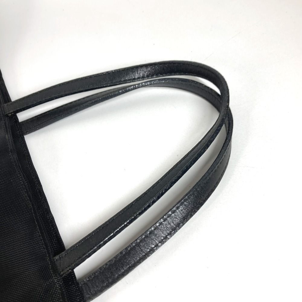 Fendi Handbag FF Logo Mesh Leather Black — view 7