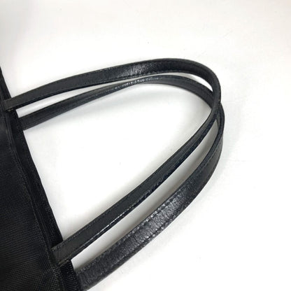Fendi Handbag FF Logo Mesh Leather Black — view 7