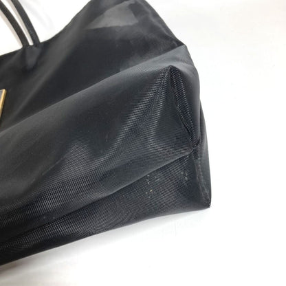 Fendi Handbag FF Logo Mesh Leather Black — view 5