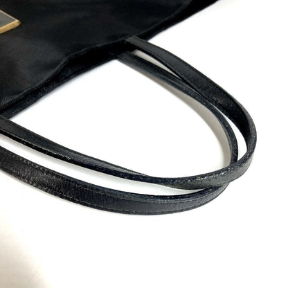Fendi Handbag FF Logo Mesh Leather Black — view 8