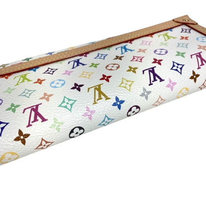 Louis Vuitton Wallet Portefeuille Sarah NM Monogram Multicolor Canvas Blanc — view 8