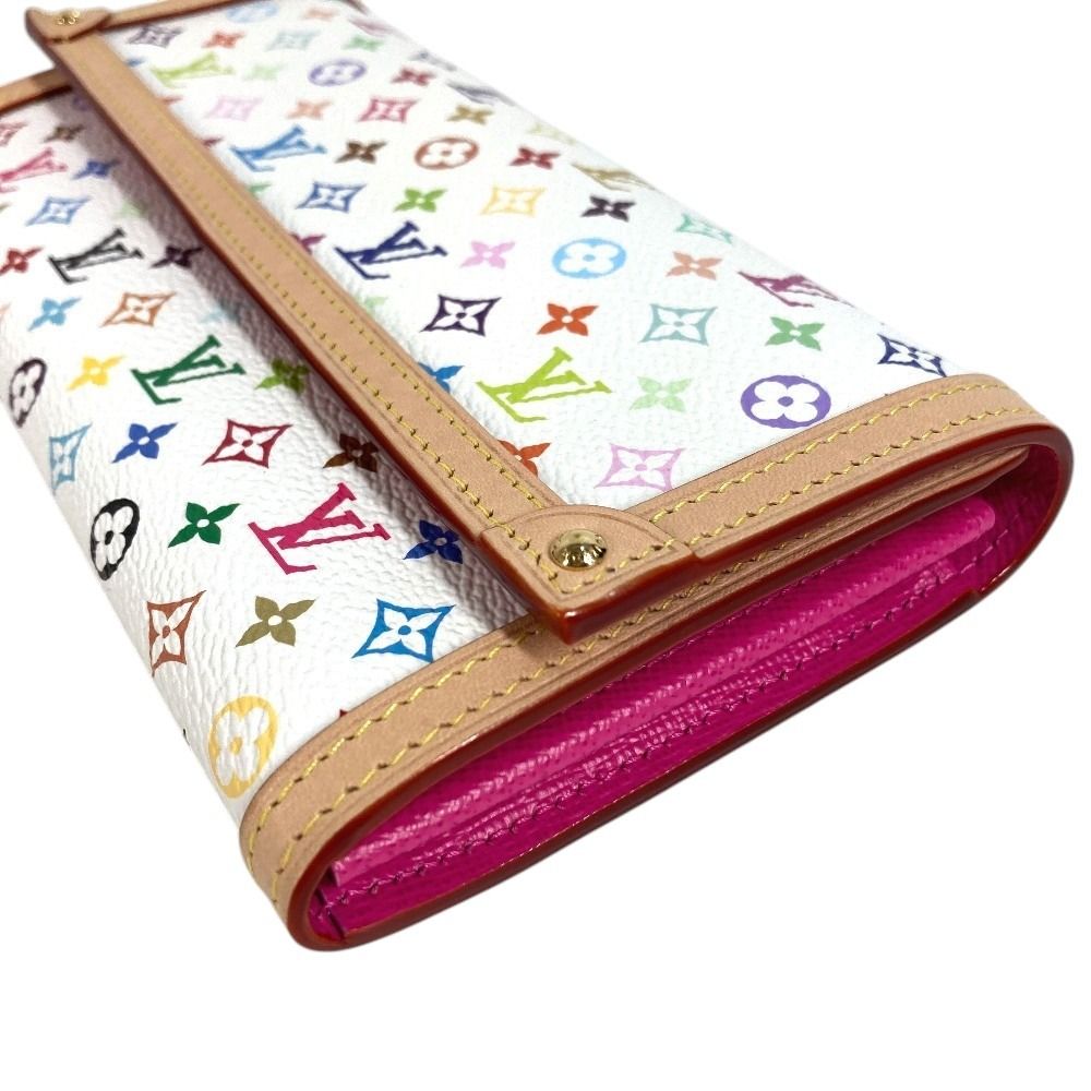 Louis Vuitton Wallet Portefeuille Sarah NM Monogram Multicolor Canvas Blanc — view 7