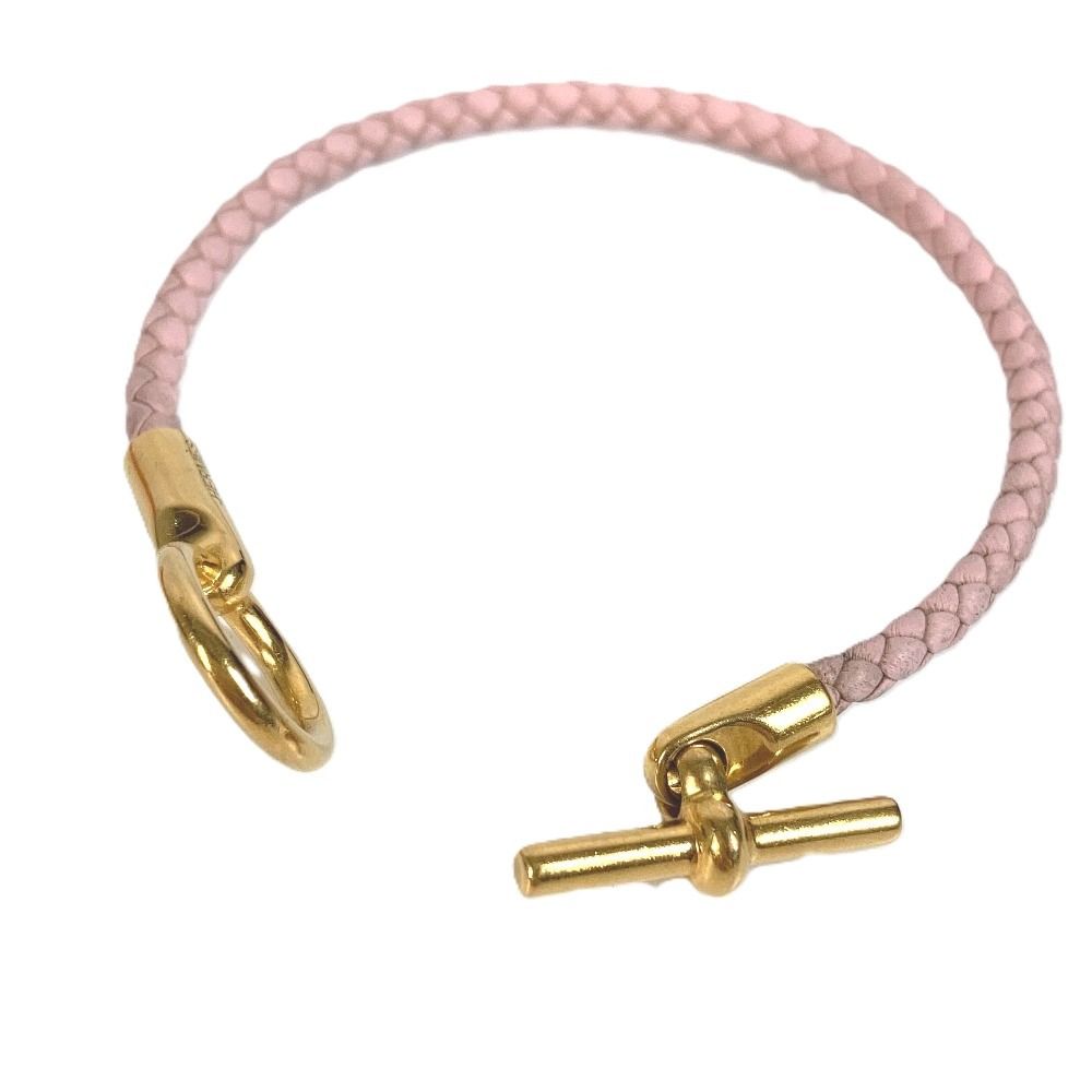 Hermes Bracelet Glenan Leather Light Pink — view 2