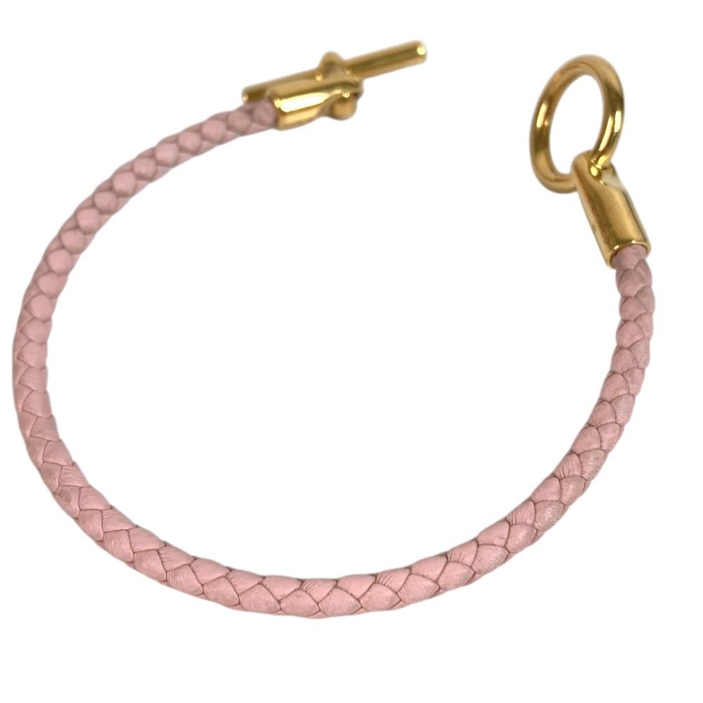 Hermes Bracelet Glenan Leather Light Pink — view 4