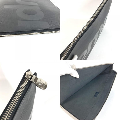 Louis Vuitton Clutch Pochette Jour GM Epi Leather Noir Black — view 8