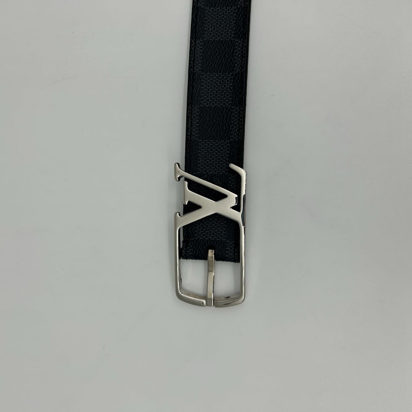 Louis Vuitton Ceinture Anagram Belt Leather Noir Black Silver — view 3