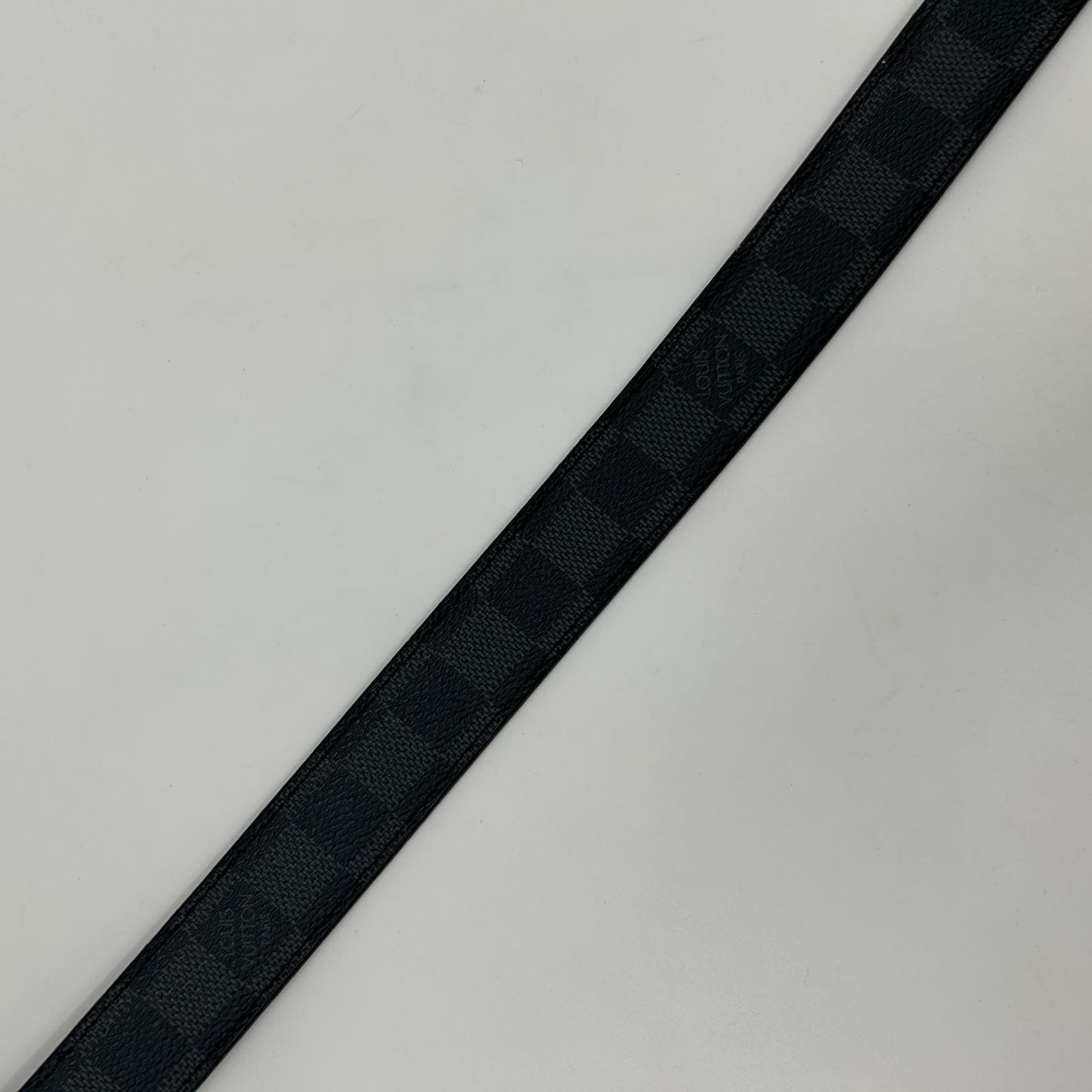 Louis Vuitton Ceinture Anagram Belt Leather Noir Black Silver — view 4