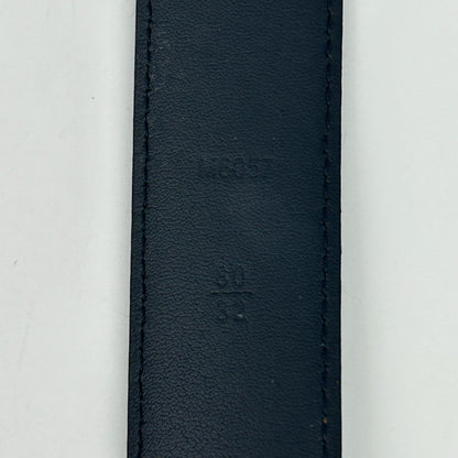 Louis Vuitton Ceinture Anagram Belt Leather Noir Black Silver — view 8