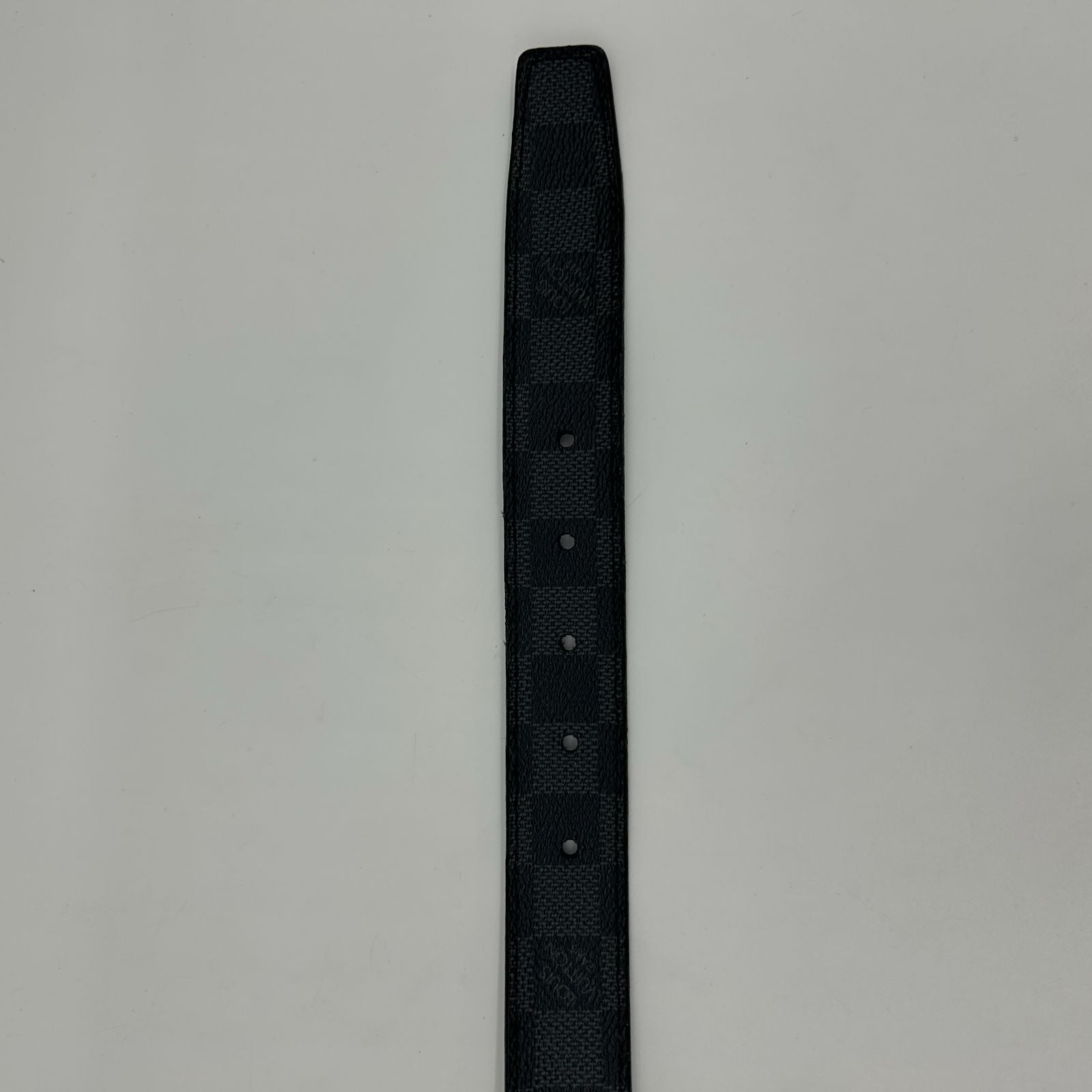 Louis Vuitton Ceinture Anagram Belt Leather Noir Black Silver — view 5