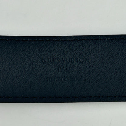 Louis Vuitton Ceinture Anagram Belt Leather Noir Black Silver — view 9