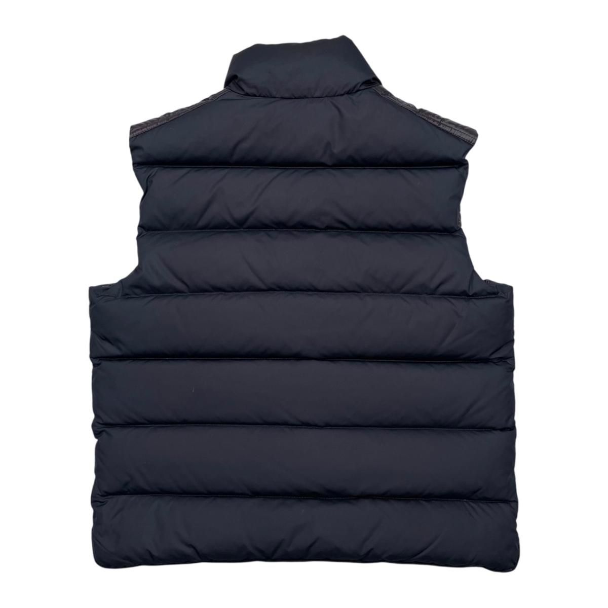 Moncler Mont Cles Down Vest Cheval 1 Polyester Navy Gilet — view 2