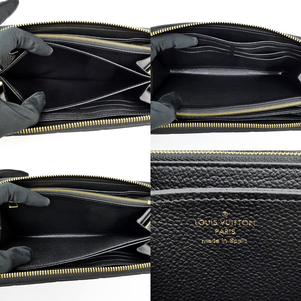 Louis Vuitton Empreinte Noir Zippy Wallet Monogram Black Leather — view 7